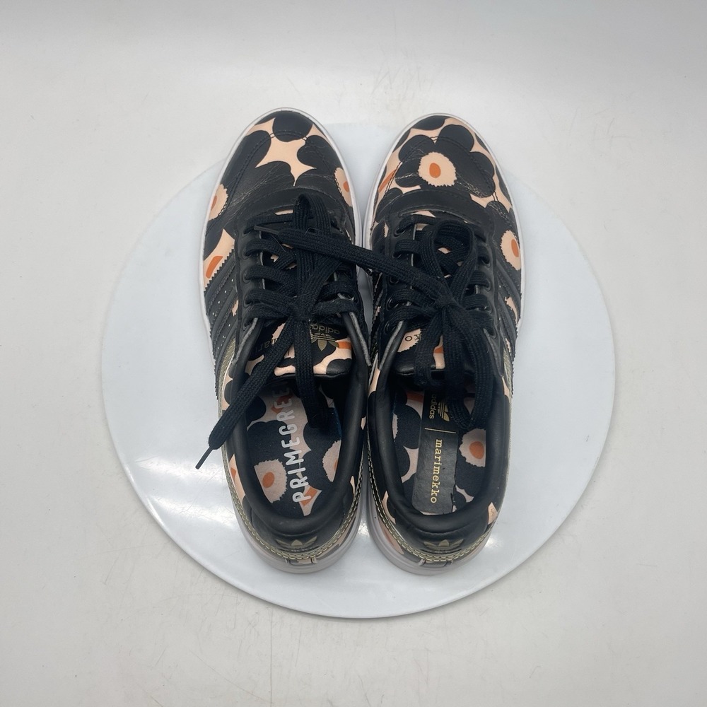 Marimekko X Adidas Bryony Unikko Sneakers Womens 7 Athletic Black GW2264 Shoes - Picture 5 of 10